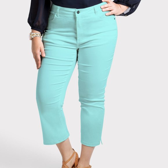 OLGYN Pants - OLGYN Women’s Stretch Acqua Plus Size Capri Pant